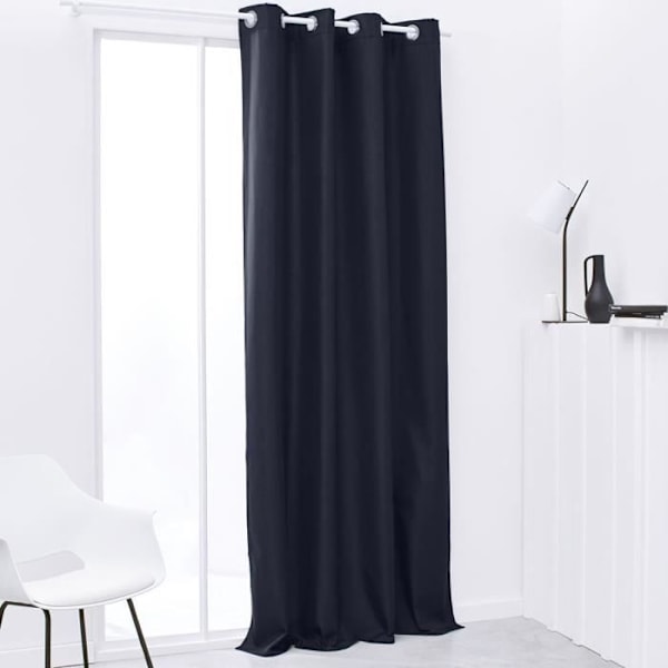 IDAG Essential Uni Värmeisolerende Gardin - 140 x 240 cm - Marineblå