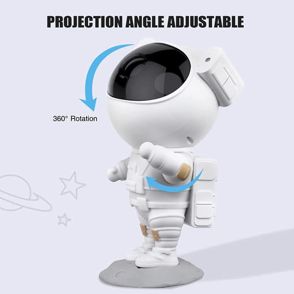 Astronaut Natlampe / Galaxylampe - Stjernehimmelsprojektor