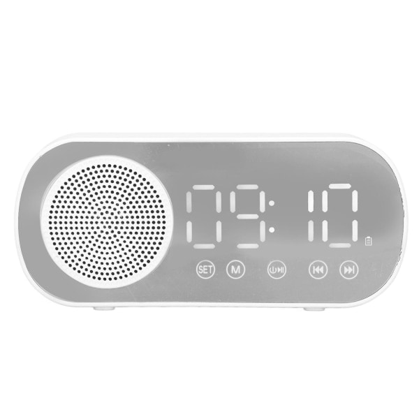Digitaalinen herätyskello Hifi FM-radio ladattava Bluetooth 5.0 kaiutinpeilikello lukumatkalle