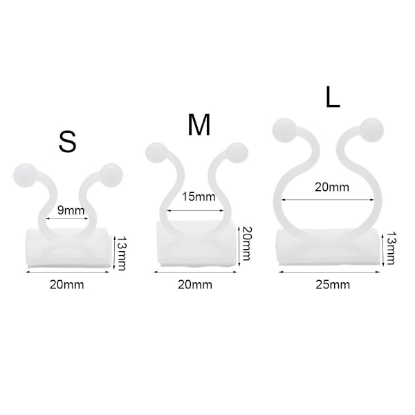 Seinäkkiin kiinnitettävä kasvinpidike L-10ST L-10pcs