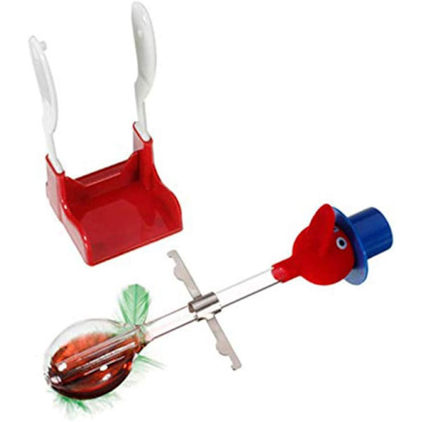 Drikkefugl, Kreativ Non-Stop flytende drikkeglass, Lucky Bird, Anka, Wiggling Magic Prank Toy for barn, gutter og jenter Blue
