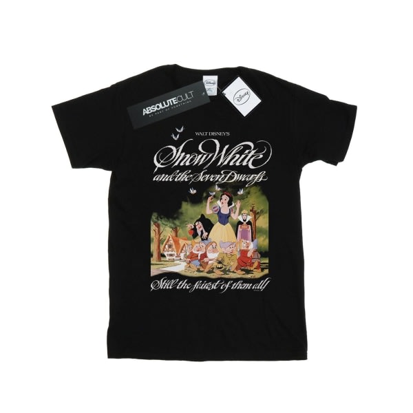 Disney Girls Snow White And The Seven Dwarfs T-shirt i bomuld 12- Sort 12-13 år
