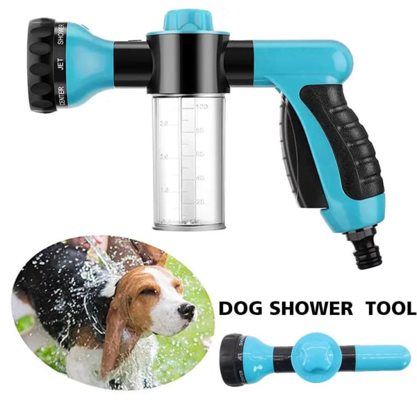 Bärbar Dog Jet Spray Gun Med S Oap-Dispenser- Pup Jet Multi-po