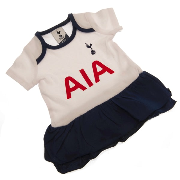 Tottenham Hotspur FC Baby Tutu Nederdel Body 9-12 måneder Hvid Hvid/Navy 9-12 måneder