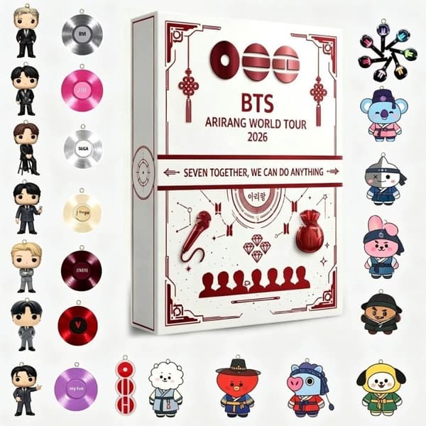 BTS World Tour Arirang 24-dages Blind Box, Akryl K-Pop Nedtællingskalender Samleobjekt