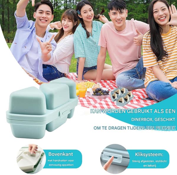 Sushi Maker Onigiri Form 6-i-én Risbolleform Blå