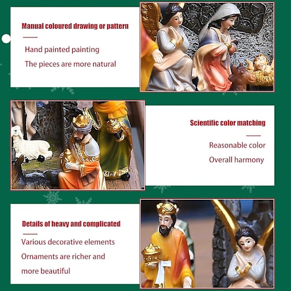 Jouluseimi hahmoilla, The Real Life Nativity, Jouluseimi kotitoimistoille, puutarhoille, sisä- ja ulkokoristeluun, Jeesuksen syntymäseimi