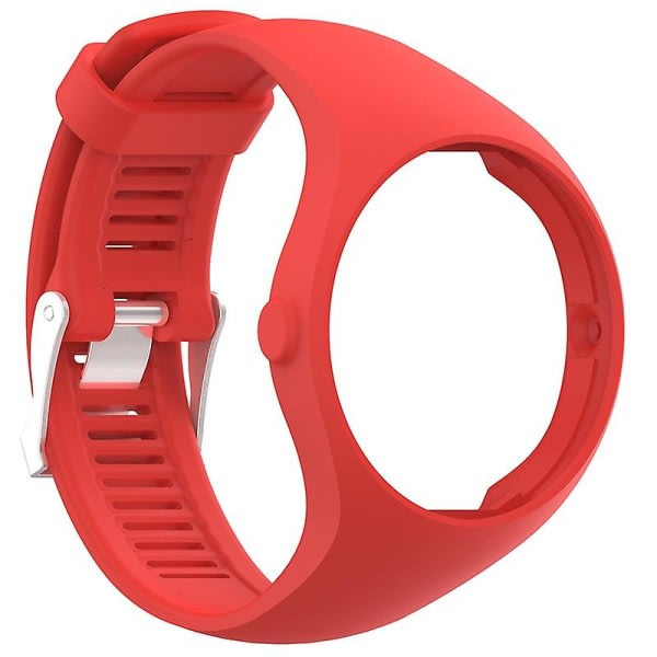 Enfärgad mjuk silikon Smart Armband Watch Armband för Polar M200 Red