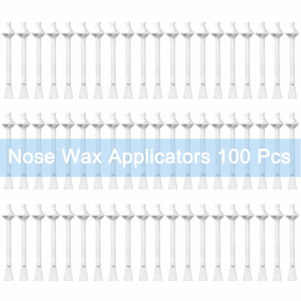 100 stk Nesehårfjerningspinner Nesevoksapplikator for nesebor