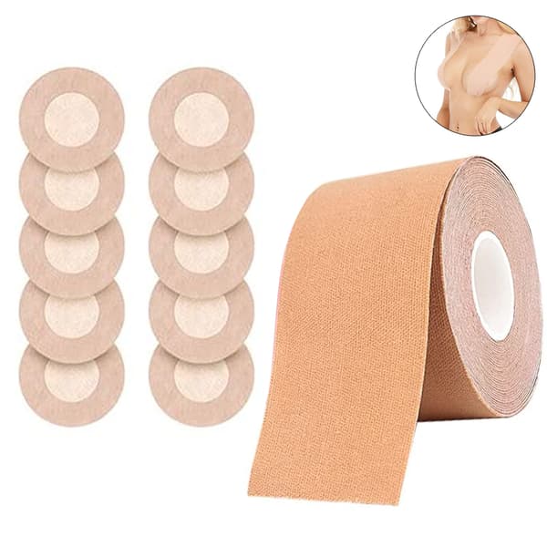 Kroppstape for kvinner selvklebende push up BH-tape 7.5 cm * 5 m