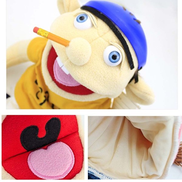 Jeffy Puppet Jeffy Hand Puppet Tecknad plyschleksak stoppad docka Boy