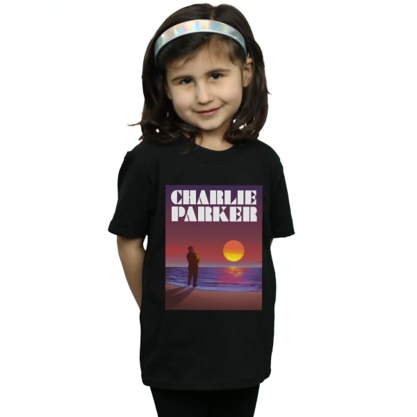 Charlie Parker Girls Into The Sunset Cotton T-skjorte 7-8 år F Svart 7-8 år