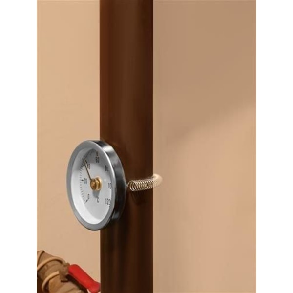 Anläggningstermometer 0-120°C - Termometer silver 80
