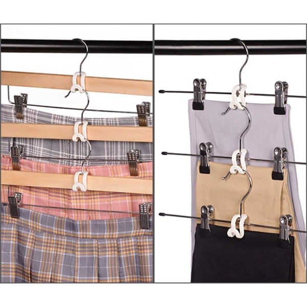 Mini Cascading Hanger Krokar, 70 st Plast Connector Krokar för sammetshängare eller klädhängare, platsbesparande galgar