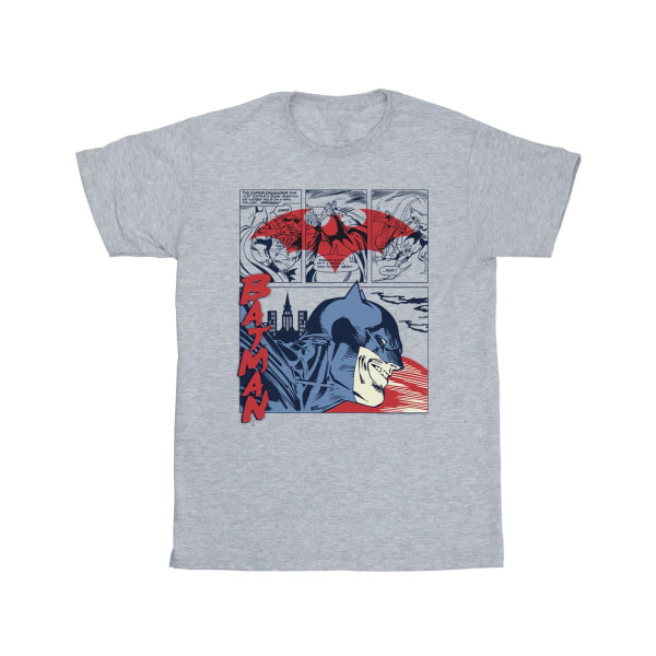DC Comics Girls Batman Comic Strip bomull T-shirt 9-11 år Sp Sports Grey 9-11 år