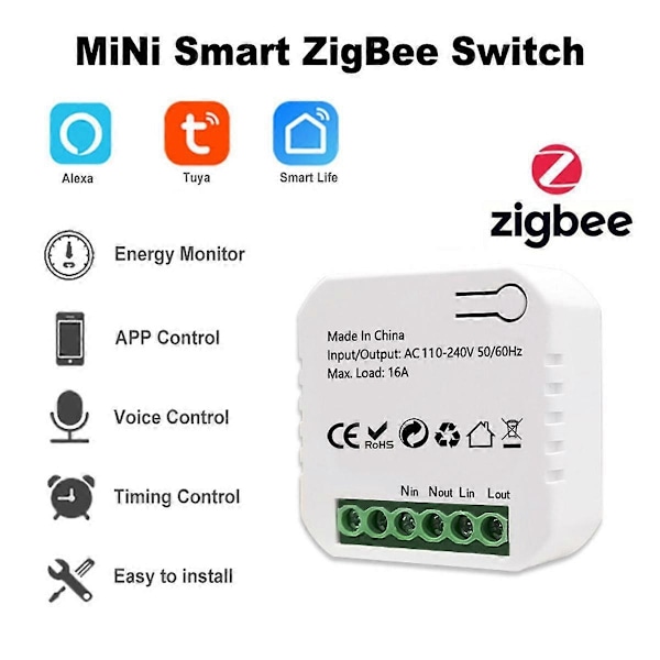 Tuya Smart Energimåler Effektproduktion Forbrug Tovejs Effektmonitor 0.2-80A Støtte AP