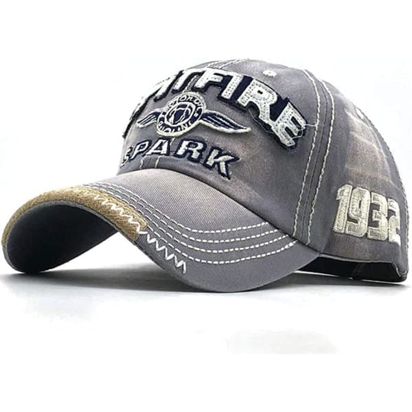 Vintage cap menn Spark Letters Cap Snapback Hip Hop Flat