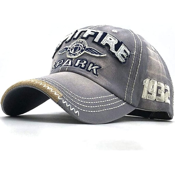 Vintage keps män Spark Letters Kep Snapback Hip Hop Flat