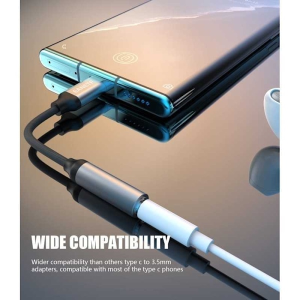 USB-C till 3,5 mm Ljudadapter black usb-c
