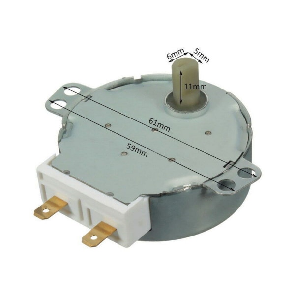 TYJ50-8A7 220-240V AC 4R/Min CW/CCW 50Hz Motor for mikrovågsugn