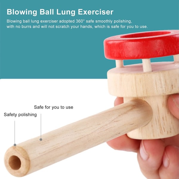 Lungträning, blåsande boll Andningsträning Suspension Lärande Träning för lungkapacitet för barn och andningsträning