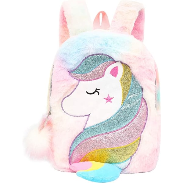 Pehmo Unicorn Toddler matkalaukku Princess Pehmo reppu-vaaleanpunainen