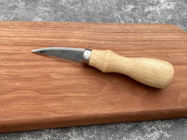 Udskæringsknivsæt i rustfrit stål, 6-dele håndværktøj til græskar- og træskulptur Flat rim Oak