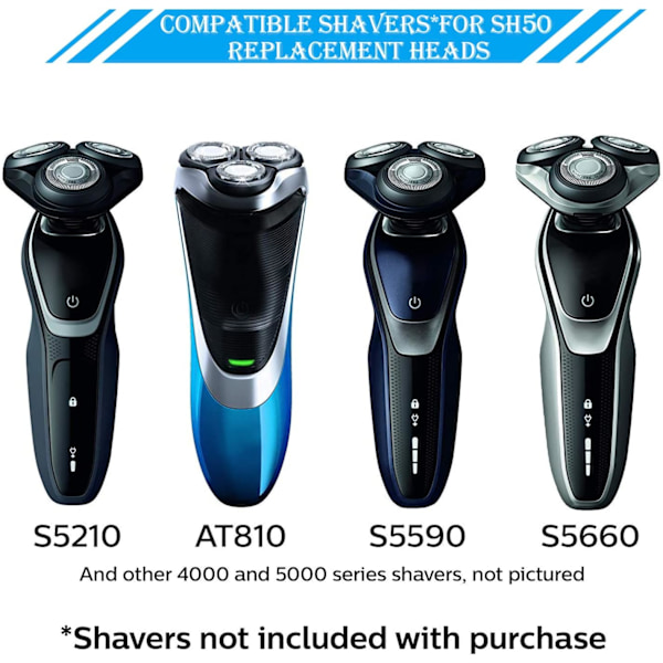 Philips SH50 reservedeler for barbermaskin (3 deler)