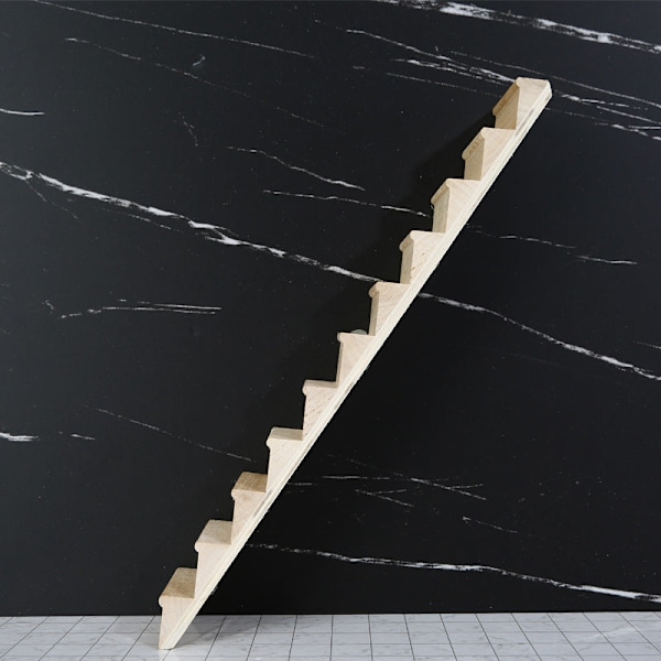 Miniaturemøbler Legetøjsdukker Hus Gør det selv Dekoration Tilbehør Mini 1:12 Venstre og højre gelænder trappe Stair without handrail
