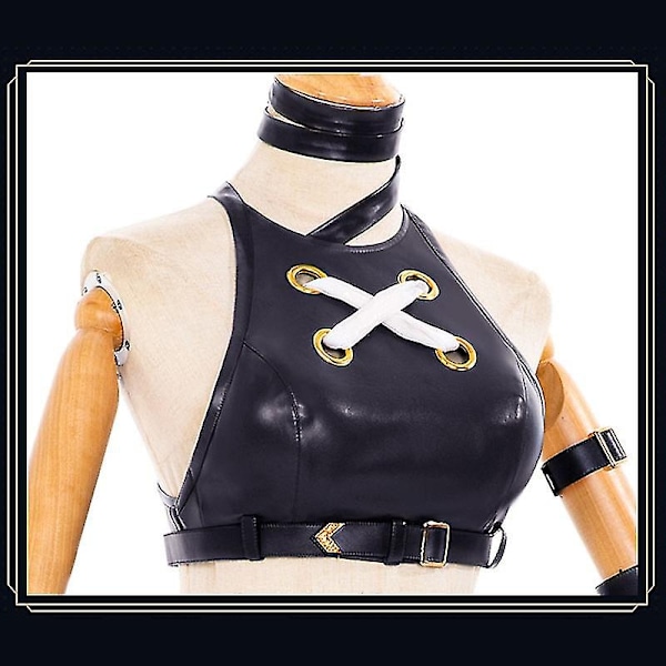 Hurtig levering Lol Jinx Cosplay Kostume Uniform Outfits League Of Legend - Perfekt Kostume og Paryk Costume and Wig M