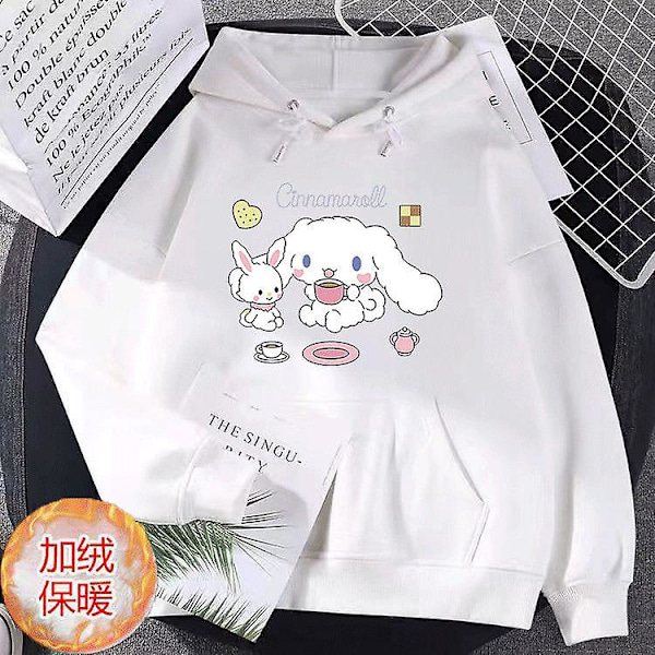 Sanrio Anime Cinnamoroll Kuromi My Melody Plysch Huvtröjor Kläder Pojke Flicka Baby Tröjor Pullover Toppar Present 145-155CM 145-155CM XCBNMM