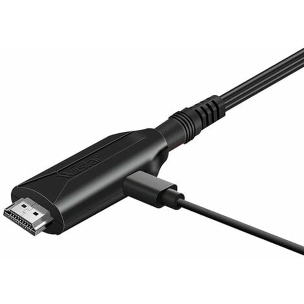 Scart til HDMI-konvertering Ljud til videoadapter til Hdtv/dvd/dekoder/ps3/pal/ntsc