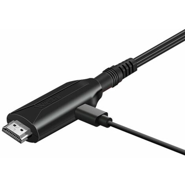 Scart till HDMI-konverterare Ljud till videoadapter För Hdtv/dvd/dekoder/ps3/pal/ntsc