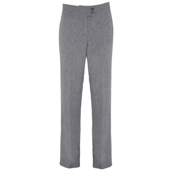 Premier Iris kvinner/kvinner formelle bukser med rett ben / Workwe Grey Heather 24R UK