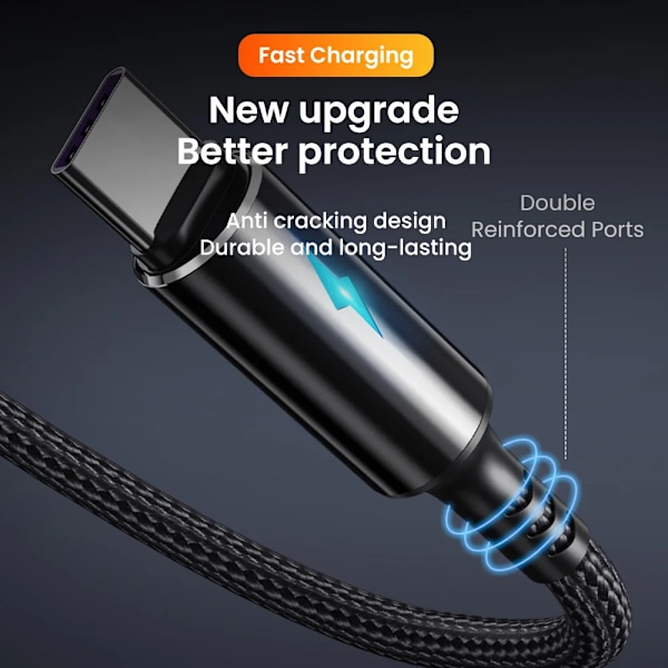 0,25m Lyhyt USB-latauskaapeli Datakaapeli Tyyppi-C Micro IOS iPhone 13 12 iPad 3A Pikalataus Puhelinkaapeli Power Bank Datakaapeli IOS Musta iOS black iOS black 0.25m