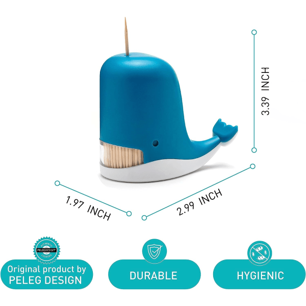 Tannpirkholder – søt hval tannpirkdispenser – morsom