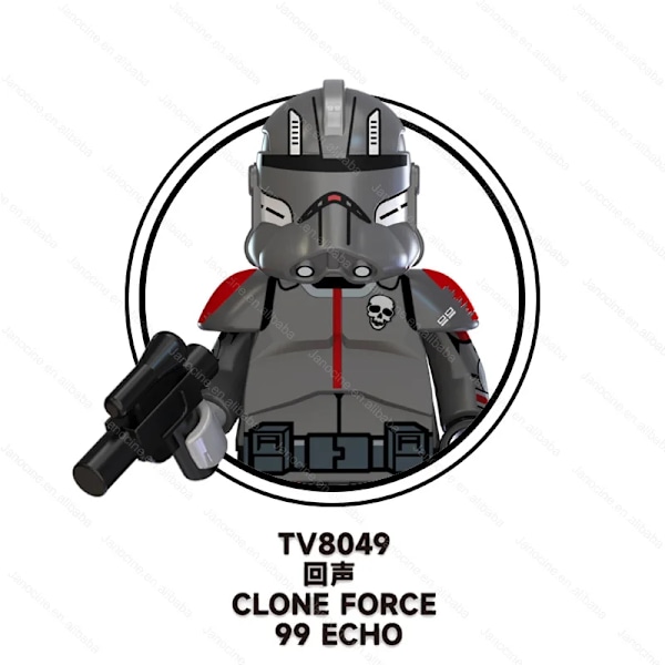 SW Rymdkriget Darth Mini Actionfigurer Klonsoldat Droider Jedi Anakin Skywalker Byggklossar i Plast Set Barnpresent TV8049