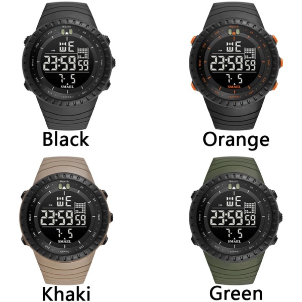 Klokker LED Digital Armbåndsur ORANSJE orange