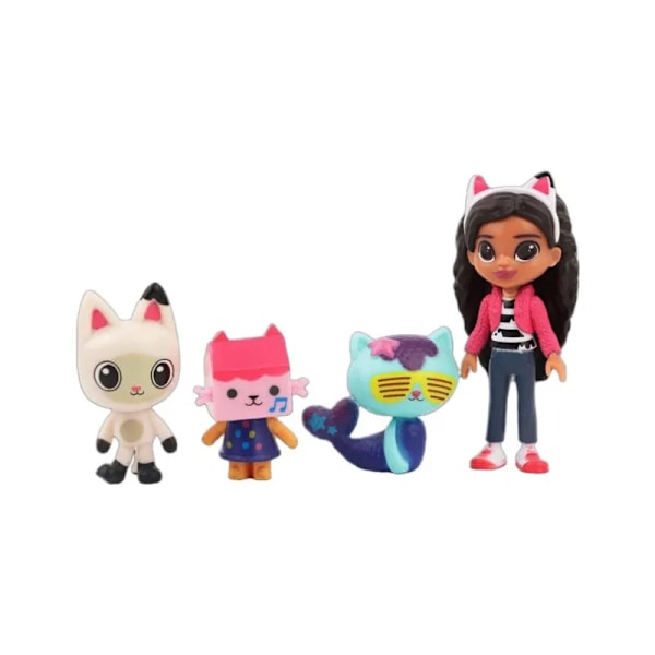 Gabbys Dockhus, Deluxe figurset med 7 leksaksfigurer och överraskningstillbehör, leksaker för barn från 3 år-XF9-
