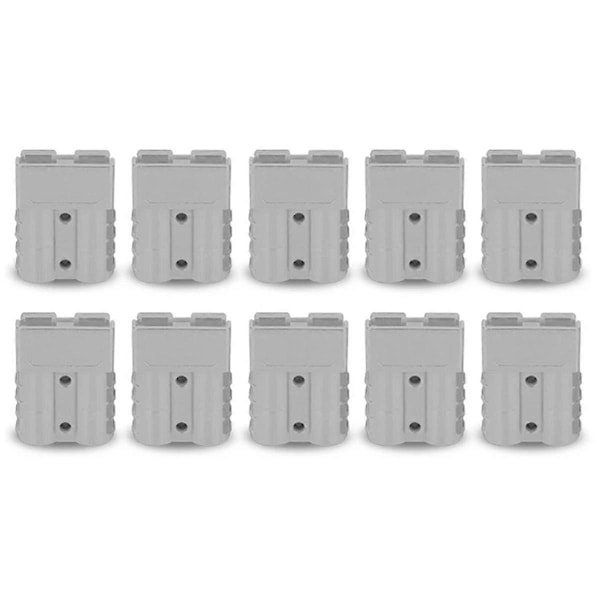 10 stk Anderson-stil kontakt 50A med Anderson-håndtak Gaffeltruckbatterilading Hurtigkobling (FMY) Gray