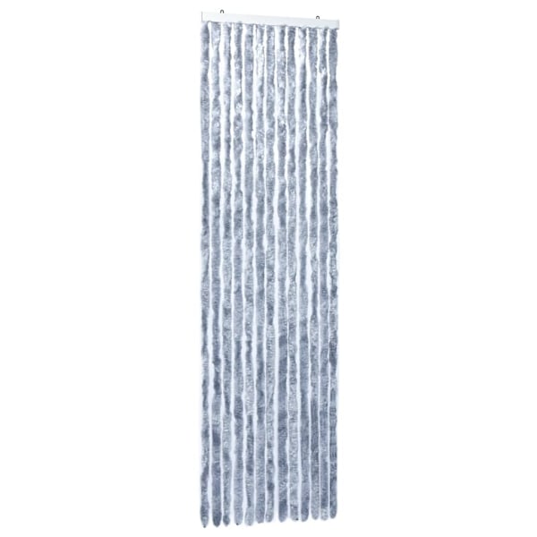 vidaXL Hyttysverho hopea 90x200 cm chenille silver 2050