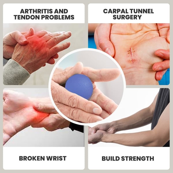 ResultSport Stressbollar Handträning Terapeutisk Gelboll Set med 2-taktsrehabilitering, greppstyrka, handledsstöd, stressboll（lila+rosa）