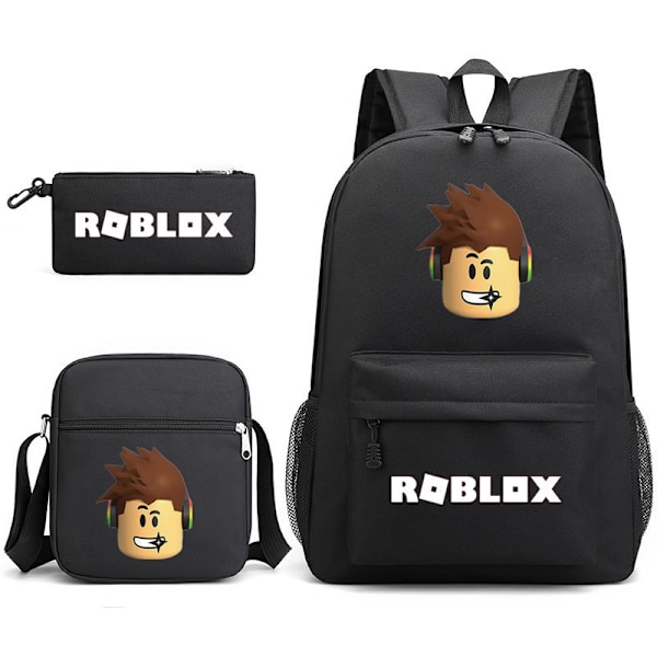 Roblox Rygsæk Skolesæk med stor kapacitet i tre sæt