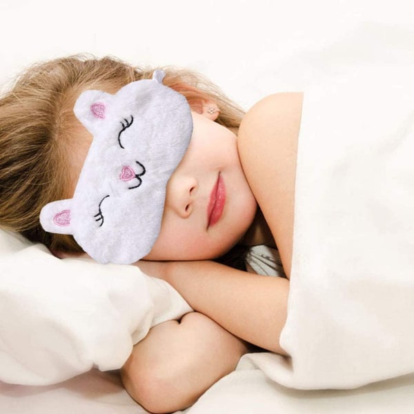 2pcs Cute Animal Sleep Mask for Girls Cute Cartoon Fox Alpaca