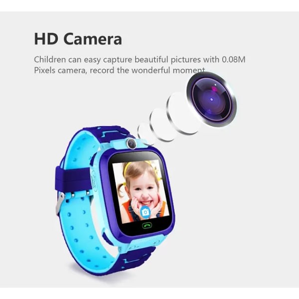 Barns smart watch mobiltelefon anti-förlorad LBS spårning smart armband 2G gps watch(Rosa)
