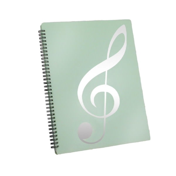 Musiikkikansio, 60 sivua Kapasiteetti, Musiikkikansio/pidike, sopii Letter A4, Kirjoitettava & De