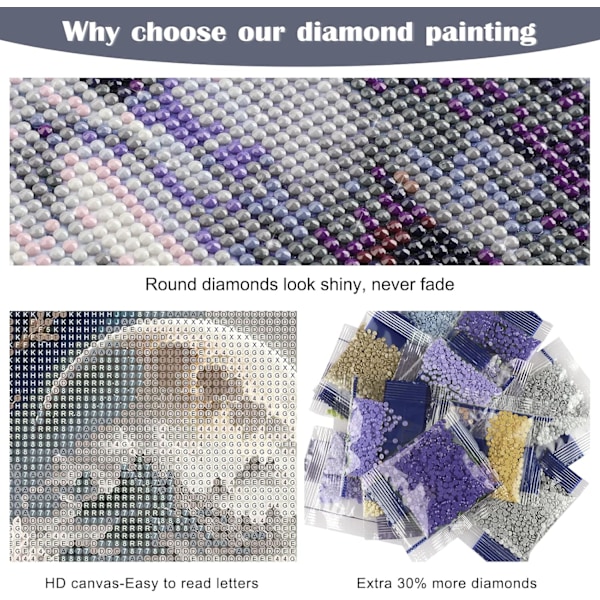 Diamantmaleri landskap, DIY veggdekorasjonsmaleri 30X40CM