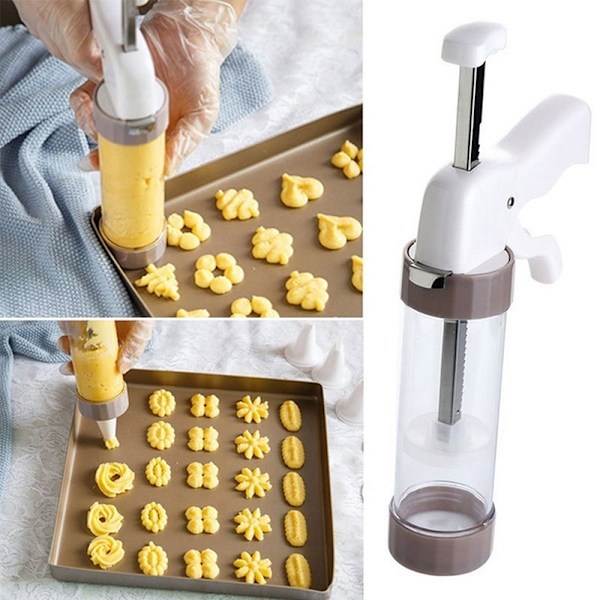 20-delad Cookie Press-set med formar