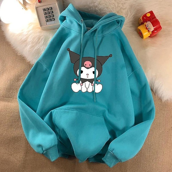 Sanrio Anime Cinnamoroll Kuromi My Melody Plysch Huvtröjor Kläder Pojke Flicka Baby Tröjor Pullover Toppar Present 135-145CM 135-145CM HOUU-1