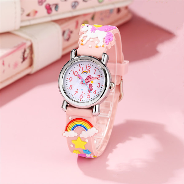 Watch for Kids, Watch, Silicone, Unicorn, Blue-XF4-
